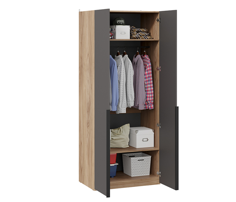 Шкафы распашные, Порто шкаф для одежды двери глухие (580)