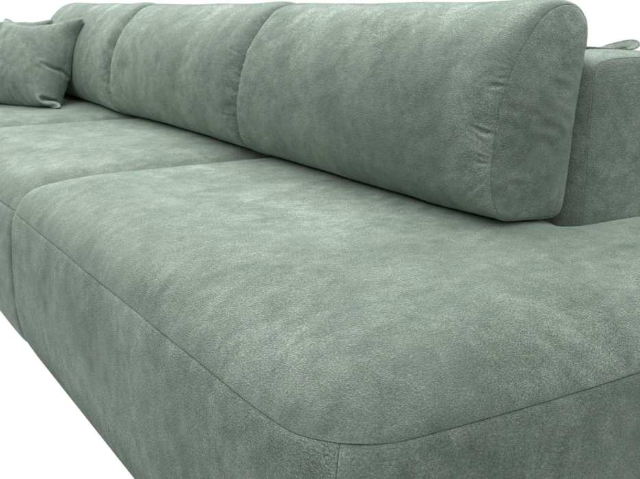 Диваны еврокнижки, Диван прямой Лига-036 НПБ Модерн Лонг подлокотник слева, велюр BRUT