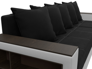 Диван угловой Дубай Лайт угол универсальный, микровельвет/экокожа