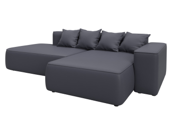 Диван угловой Лига-065 угол правый, экокожа GRIFON