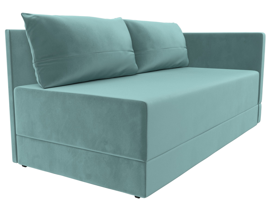 Кушетка диван, Кушетка Никас правая, велюр