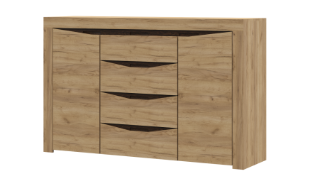 Комод 2 двери/4 ящика КМ-701 спальня Паола