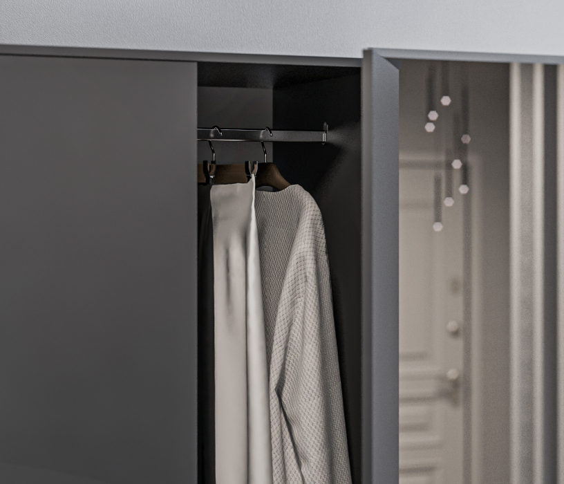 Шкафы распашные, Шкаф 2 дверный с ящиками Леон СБ-3362