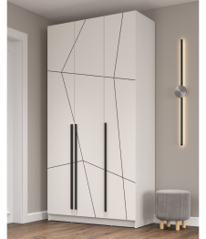 Шкаф для одежды 67.12 Брандо (3-х дв.) МДФ Геометрия