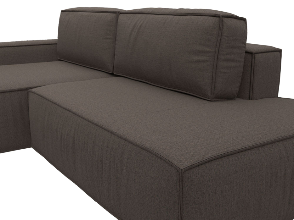 Диваны угловые в гостиную, Диван угловой Прага Модерн левый угол, рогожка Амур