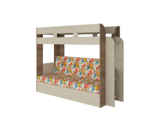 Для подростков, Диван-кровать двухярусная Порто ясень шимо светлый/темный 