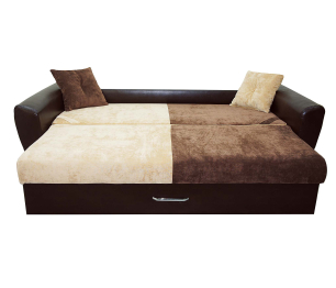 Диван-кровать еврокнижка Амстердам люкс,150, велюр/экокожа