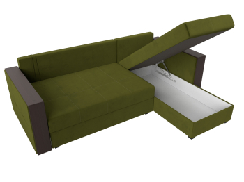 Угловой диван Валенсия Лайт правый угол, микровельвет