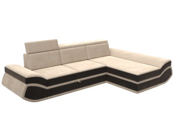 Диван угловой Лига-032 правый угол, велюр