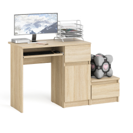 Компьютерный стол МС-1 правый с тумбой Мори