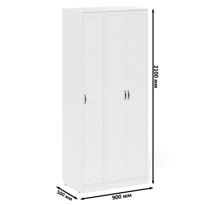 Прихожие, Шкаф-пенал для прихожей П-6-500 фрезеровка прованс