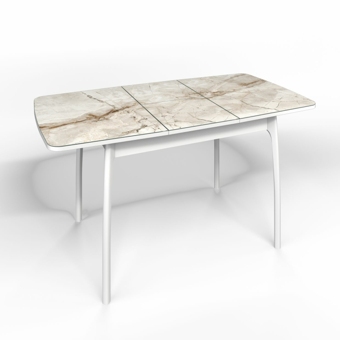 Обеденные столы, Флорида стол гнутая нога №2 Белый