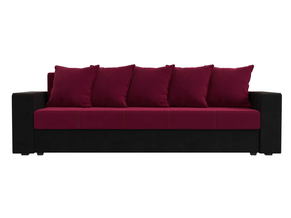 Диваны кровати со спальным местом, Диван прямой Дубай Лайт полки слева, микровельвет