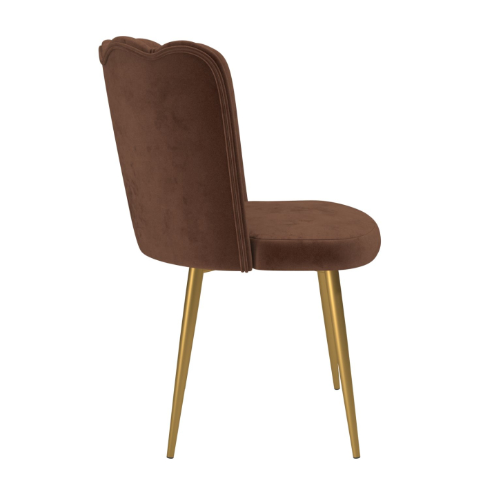 Стулья, Стул Юта (велюр тенерифе/металл золотой)