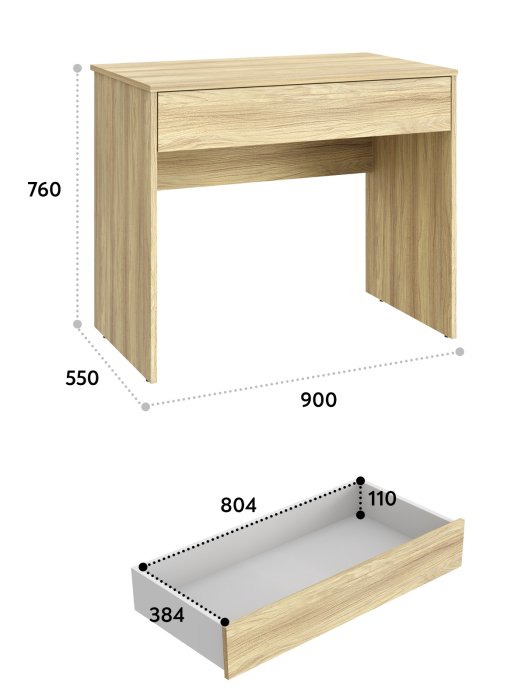Прямые, Стол Оскар ОС-25