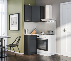 Кухонные гарнитуры, Кухонный гарнитур Ангелина угловая Диамант серый