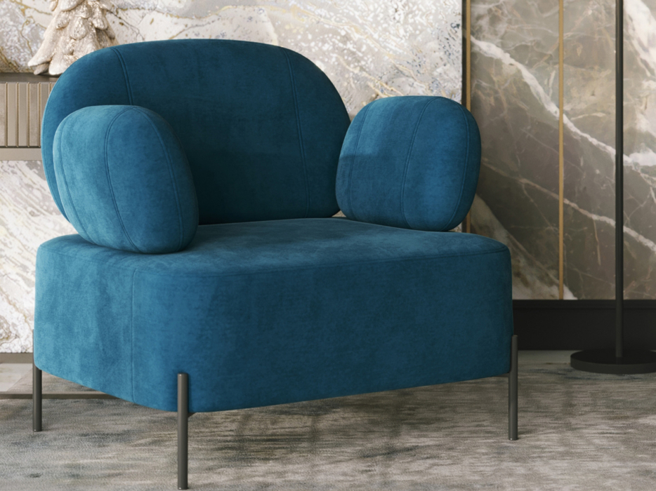 Кресло для отдыха, Кресло STOOL GROUP Кэнди с подлокотниками Велюр