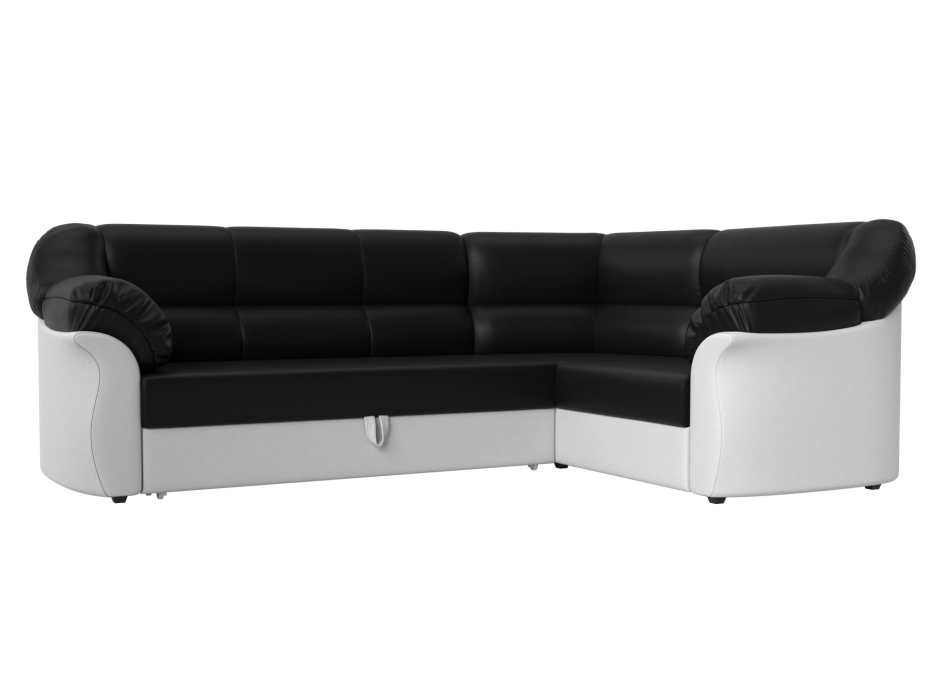 Диваны угловые в гостиную, Диван угловой Карнелла правый угол, экокожа