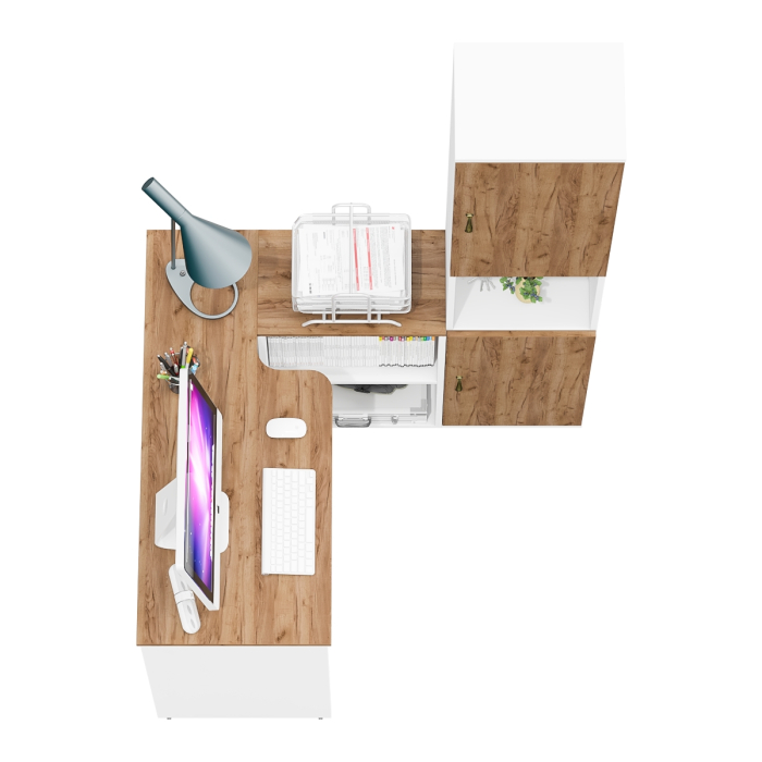 Домашние кабинеты, Рабочий стол-трансформер с пеналом для бумаг Лидер-8.