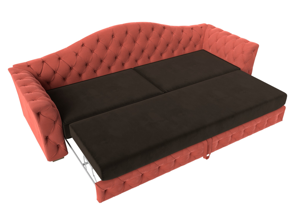 Диваны кровати со спальным местом, Прямой диван Артис, микровельвет