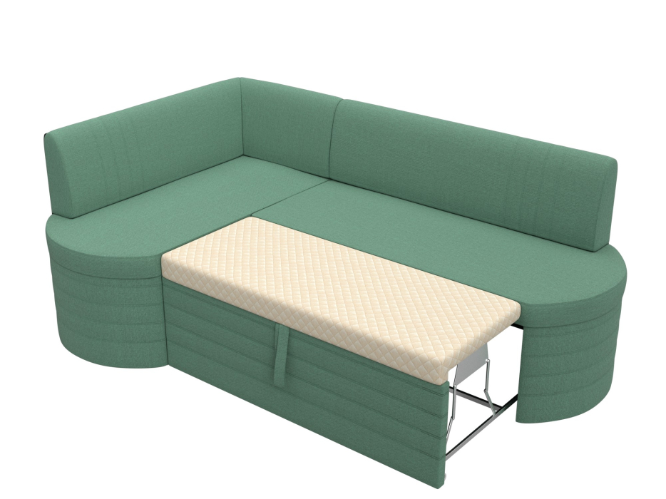 Кухонные уголки, Диван кухонный угловой Токио левый угол, рогожка Амур