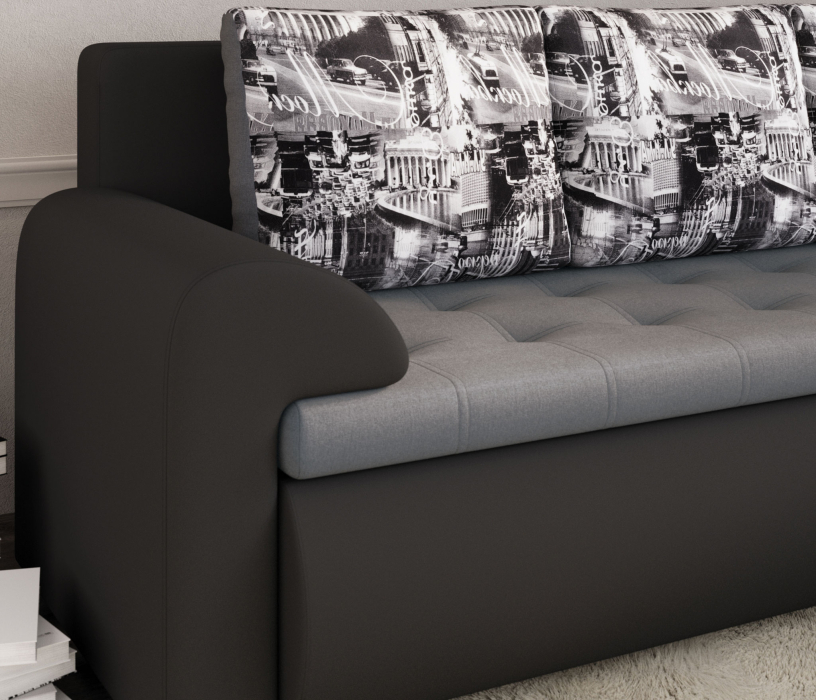 Диваны угловые в гостиную, Угловой диван Цезарь, правый