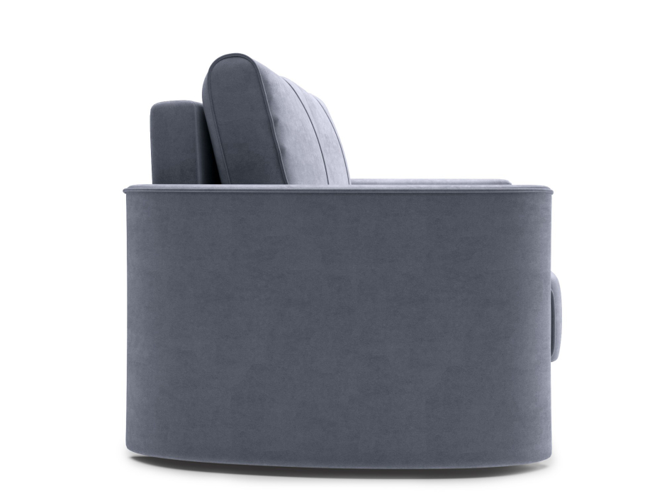 Диваны еврокнижки, Диван прямой Амми двухместный, Трехсекционная еврокнижка, велюр