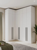 Угловые шкафы, Угловой шкаф для одежды распашной с ящиками и антресолью София 2600х2100х1300 мм