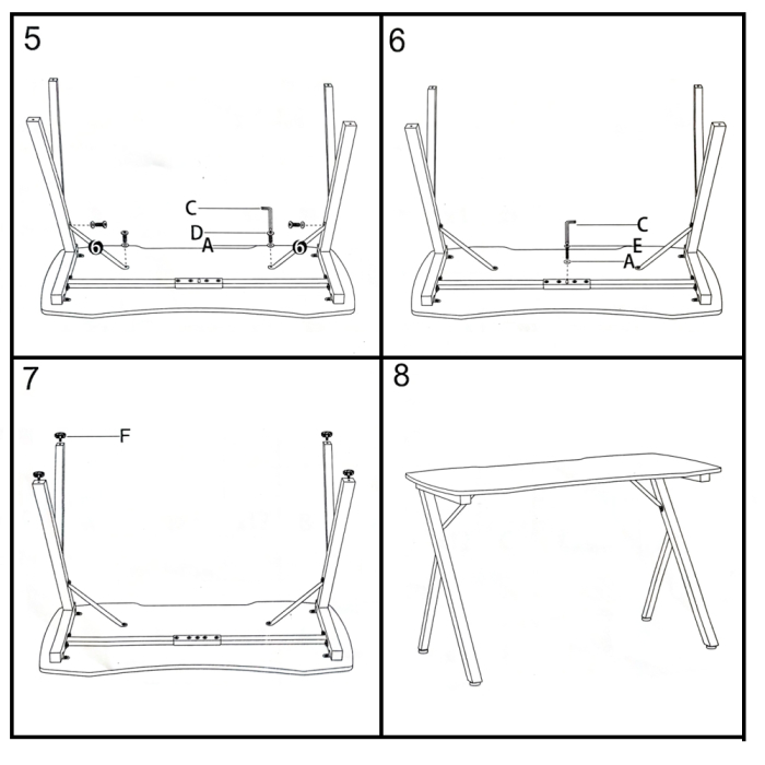 Прямые компьютерные столы, Игровой стол Мебель--24 GT-2310