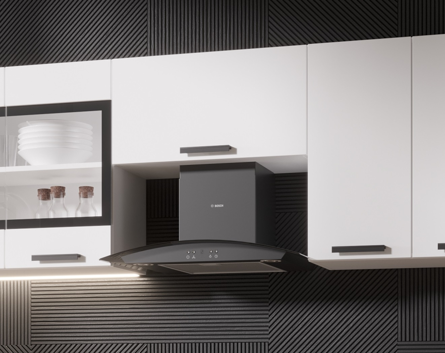 Кухонные гарнитуры, Кухня Хозяюшка 2,4 м Белый гладкий/Дуб вотан ЛДСП