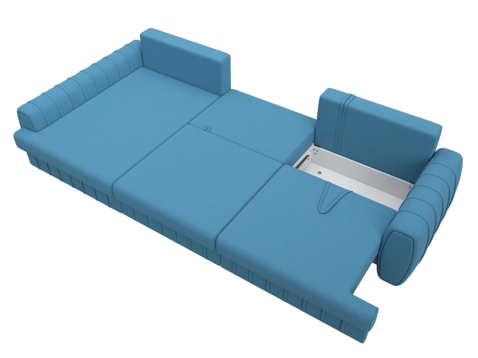 Диваны угловые в гостиную, Диван угловой Лига-057 НПБ Лонг угол левый, рогожка Амур