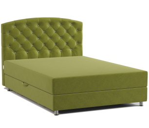 Кровать тахта односпальная с подъемным механизмом и матрасом Премиум Люкс 90, велюр