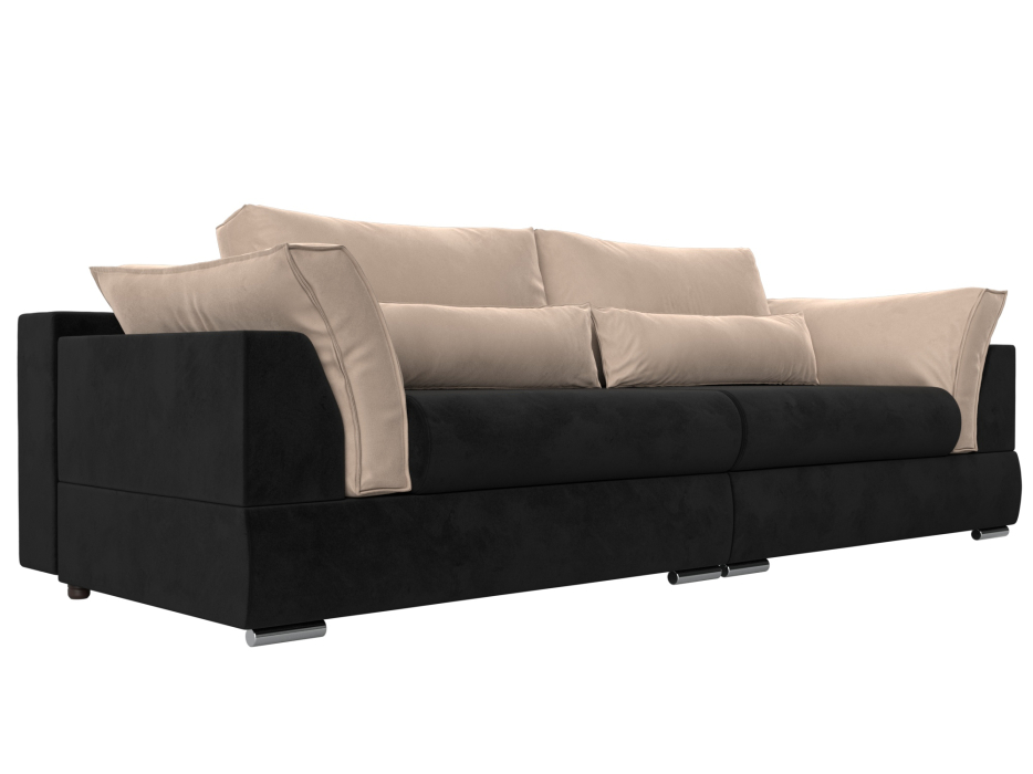 Диваны с ящиком для белья, Прямой диван Пекин, велюр