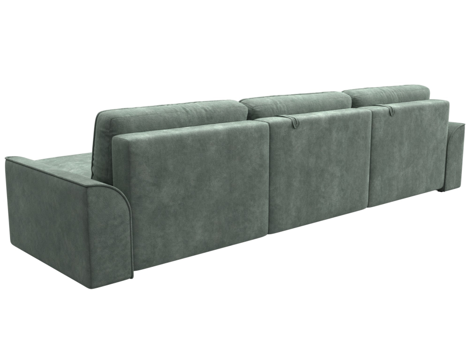 Диваны угловые в гостиную, Диван угловой Лига-048 НПБ лонг, велюр BRUT