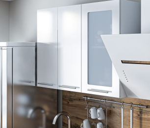 Кухонный гарнитур Регина Белый/Анна МДФ Белый глянец 2 м