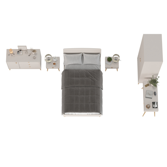 Спальные гарнитуры, Спальный гарнитур Афина с кроватью 1200