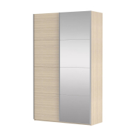 Шкафы-купе 2-х дверные, Шкаф Прайм дуо ДСП+зеркало 2300 х 1200 х 570