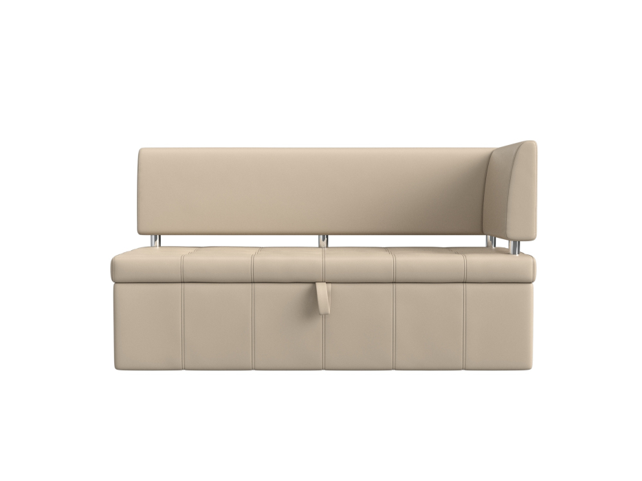 Диваны угловые кухонные, Кухонный прямой диван Стоун с углом правый, экокожа