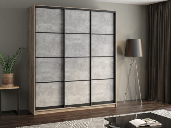 Шкаф купе 3-х дверный АЙСБЕРГ ЛОФТ 220 