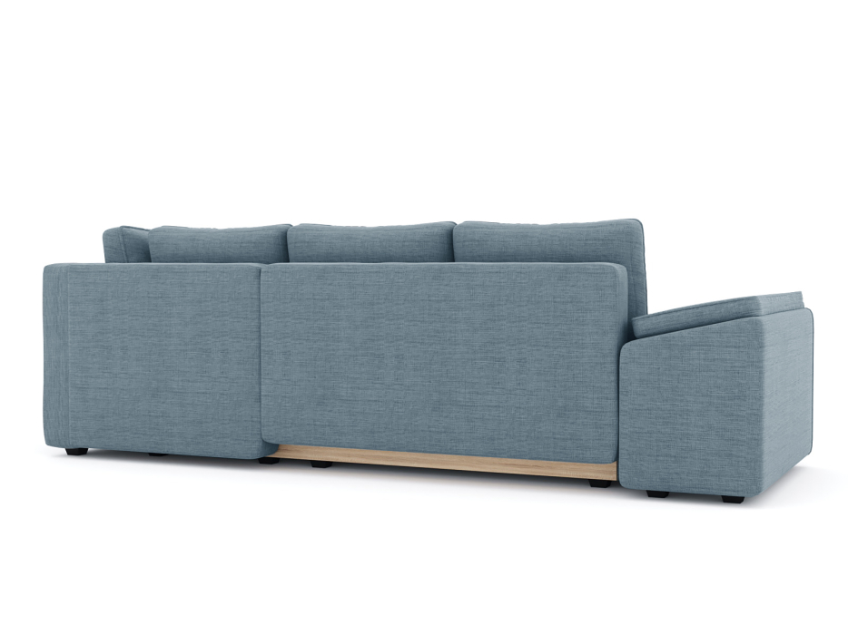 Диваны угловые в гостиную, Диван-кровать угловой Хавьер  ПБ еврокнижка, рогожка Люкс