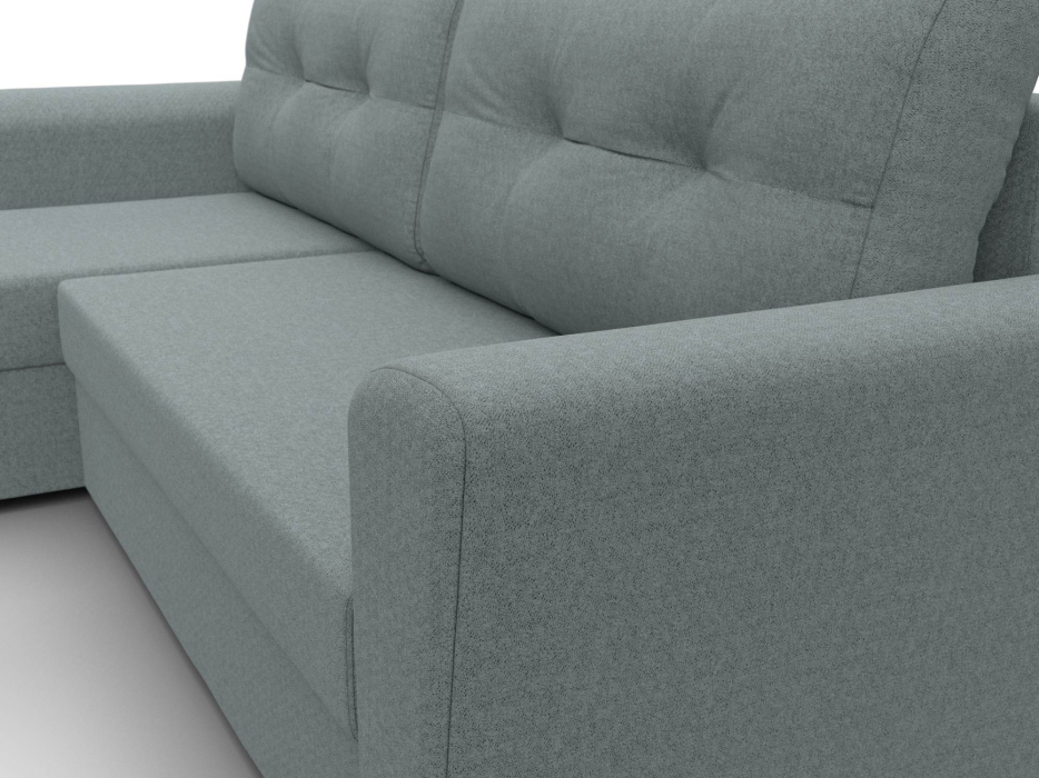 Диваны угловые в гостиную, Угловой диван Амстердам Лайт левый угол, рогожка Амур