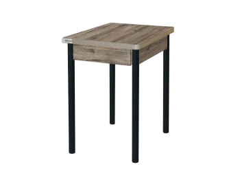 Глайдер стол обеденный Опора № 2-круглая муар черный