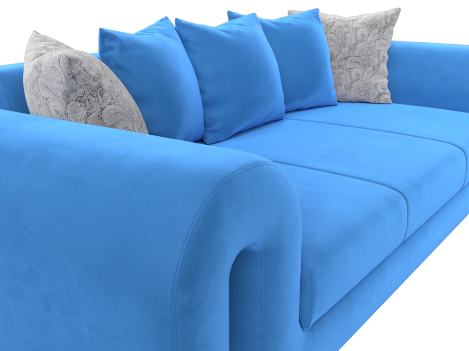 Диваны прямые кухонные, Диван прямой Волна, велюр