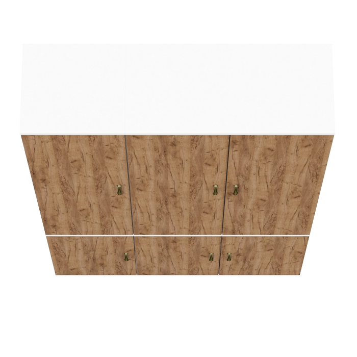 Для одежды, Пенал бельевой с полками и платяной шкаф Лидер-8