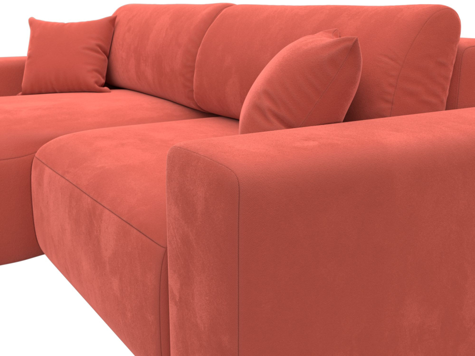 Диваны угловые в гостиную, Диван угловой Лига-036 Классик левый угол, микровельвет