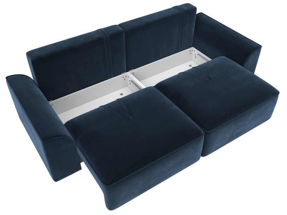 Диваны еврокнижки, Диван прямой Лига-048 НПБ, велюр TOWER