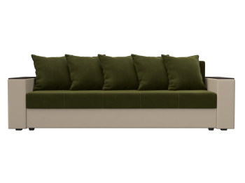 Диван прямой Дубай Лайт, микровельвет/экокожа