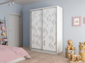 Шкаф-купе Экспресс 2-х дверный Фотопечать Ленты Стекла 160х60х220