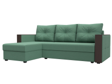 Диваны угловые в гостиную, Диван угловой Валенсия Лайт левый угол, рогожка Амур