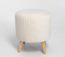 Пуф в прихожую, А-1 Пуф круглый стеганный (на ножках)